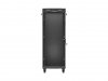 Lanberg Szafa instalacyjna rack stojąca 19 cali 32U 600x1000 drzwi przeszklone LCD czarna (Flat pack)